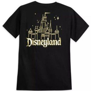 Disneyland sleeping beauty castle tshirt gold foil spirit jersey style xl nwt